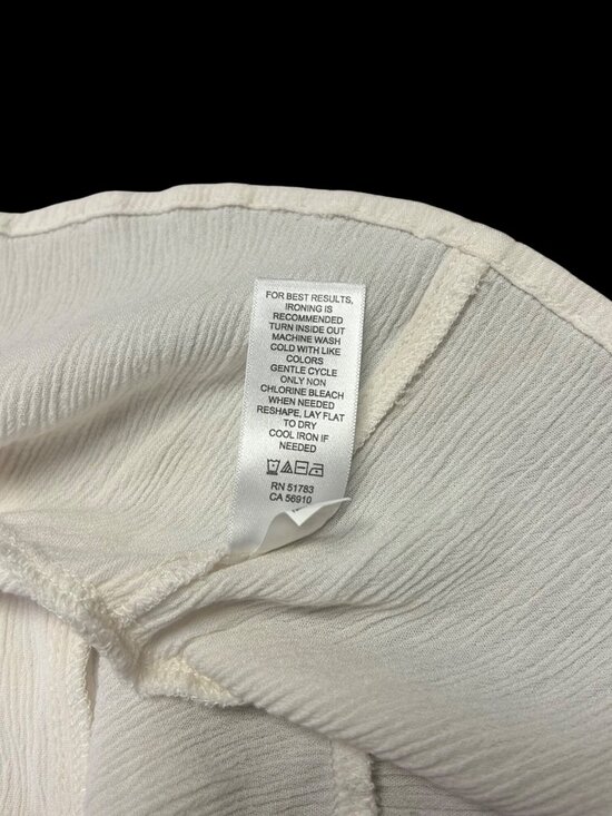 Sleeveless White Rayon Tiered Tunic Top With Crochet Lace Trim Detail - Picture 4 of 7